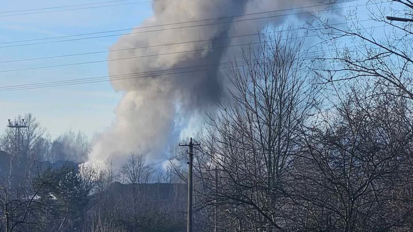 Pozar haldy ruda slaskap oniedzialek