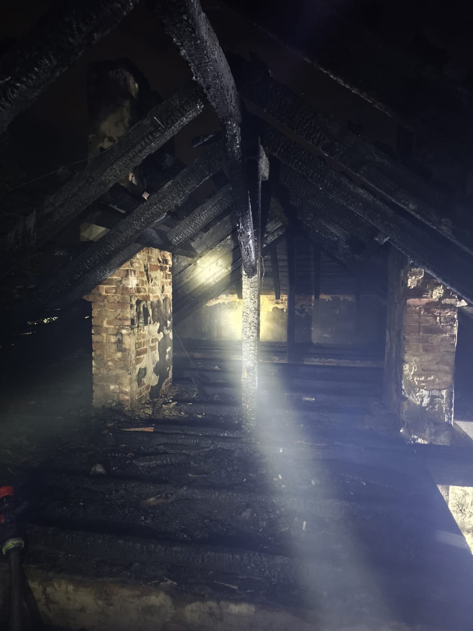 Pożar budynku wielorodzinnego przy ul. Jochymczyka w Bytomiu