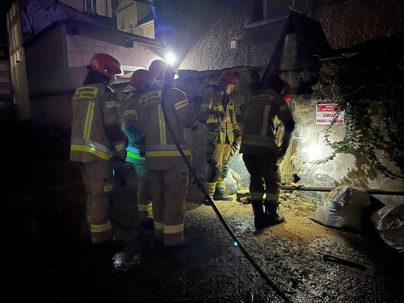 Pożar w klasztorze dominikanów w Katowicach