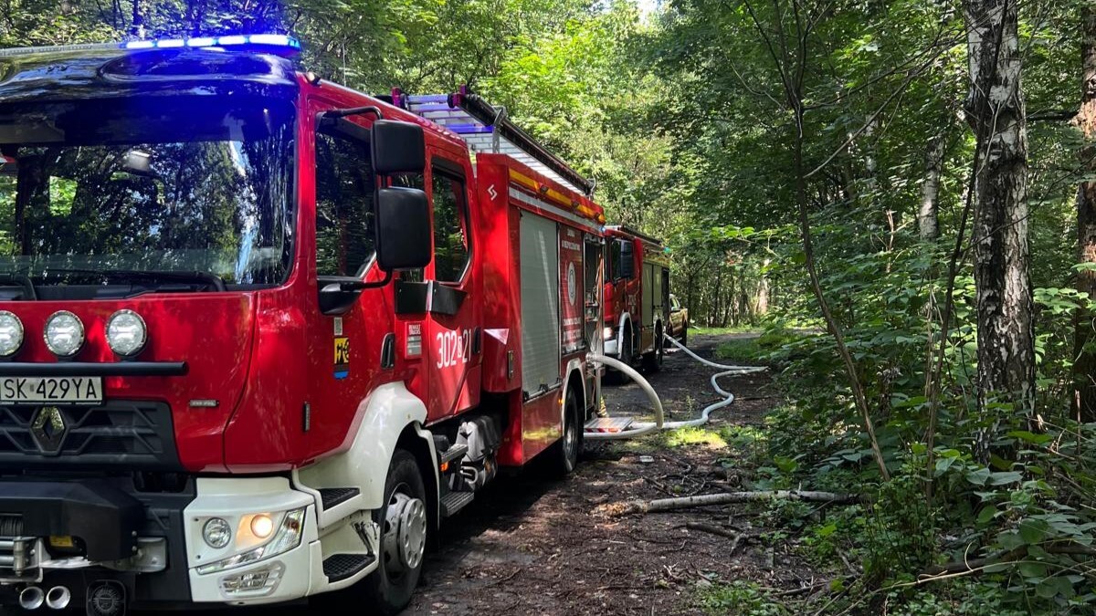 Pozar skldowisko opon slaska ligota katowice2