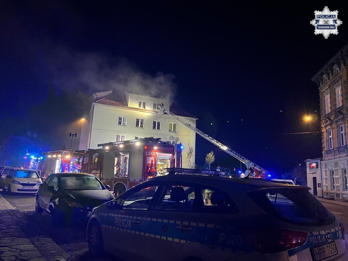 Pożar w Tarnowskich Górach