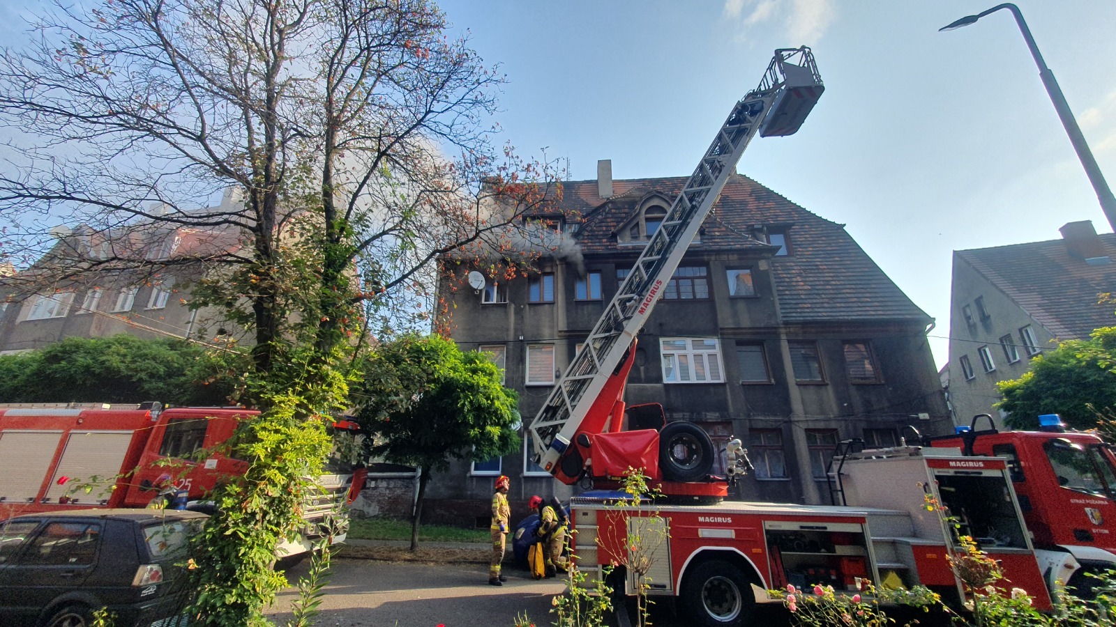 Pożar mieszkania przy ul. Baczyńskiego