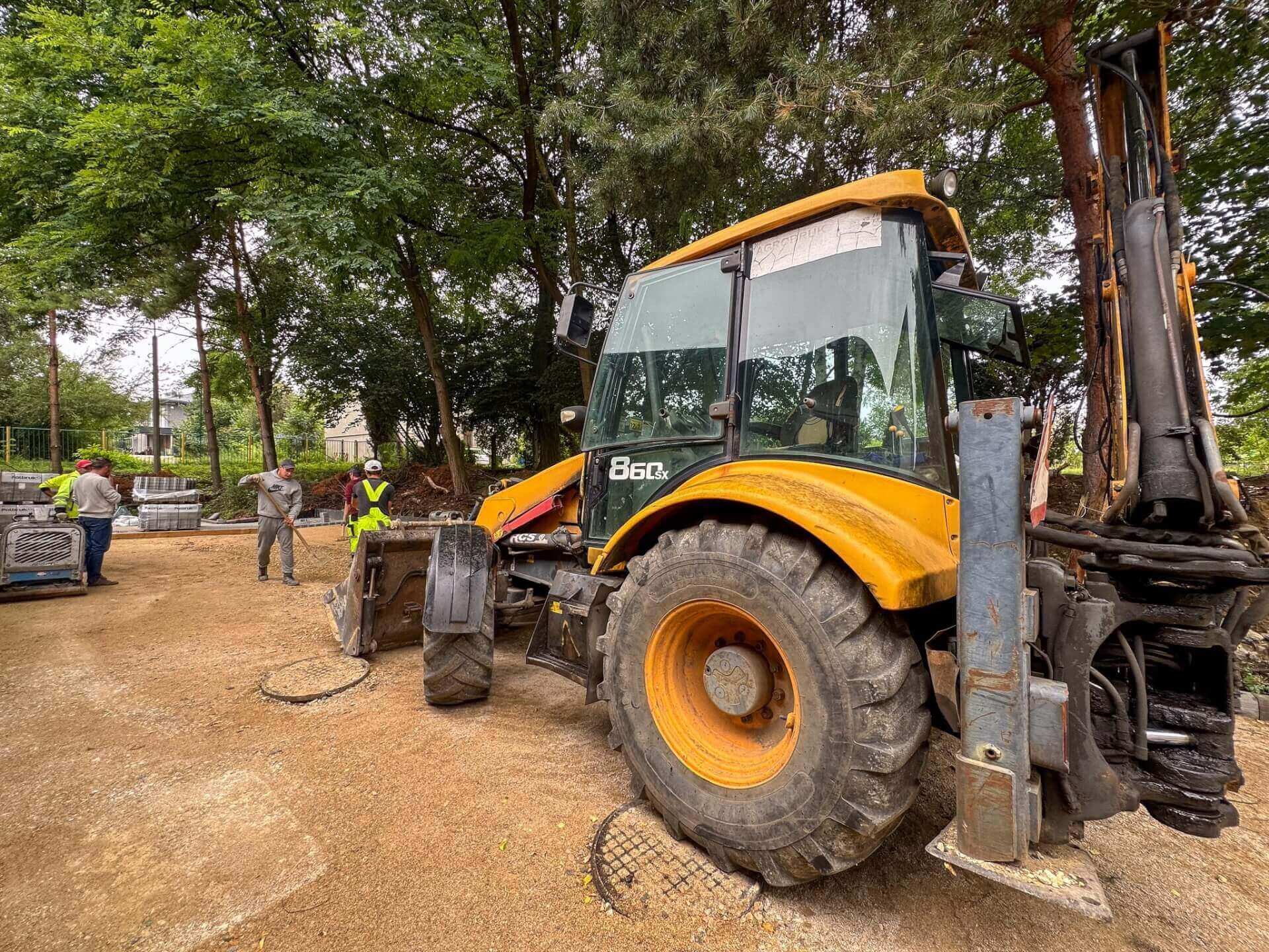 Prace przy ZSP nr 1 w Tarnowskich Górach