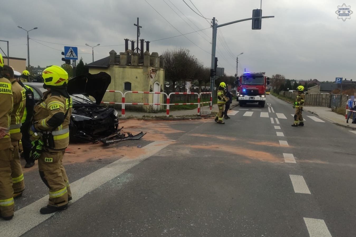 Zdarzenie drogowe w Pyrzowicach