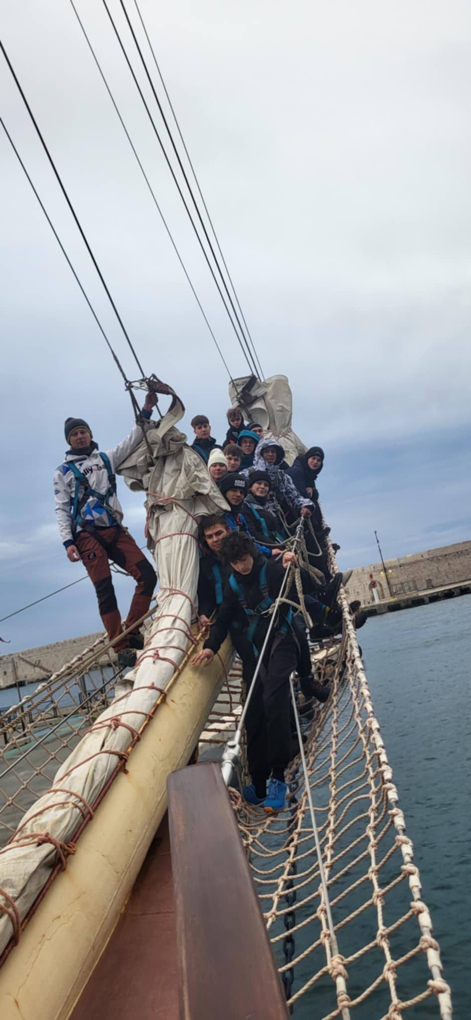 Międzyszkolny rejs na żaglowcu po Morzu Śródziemnym