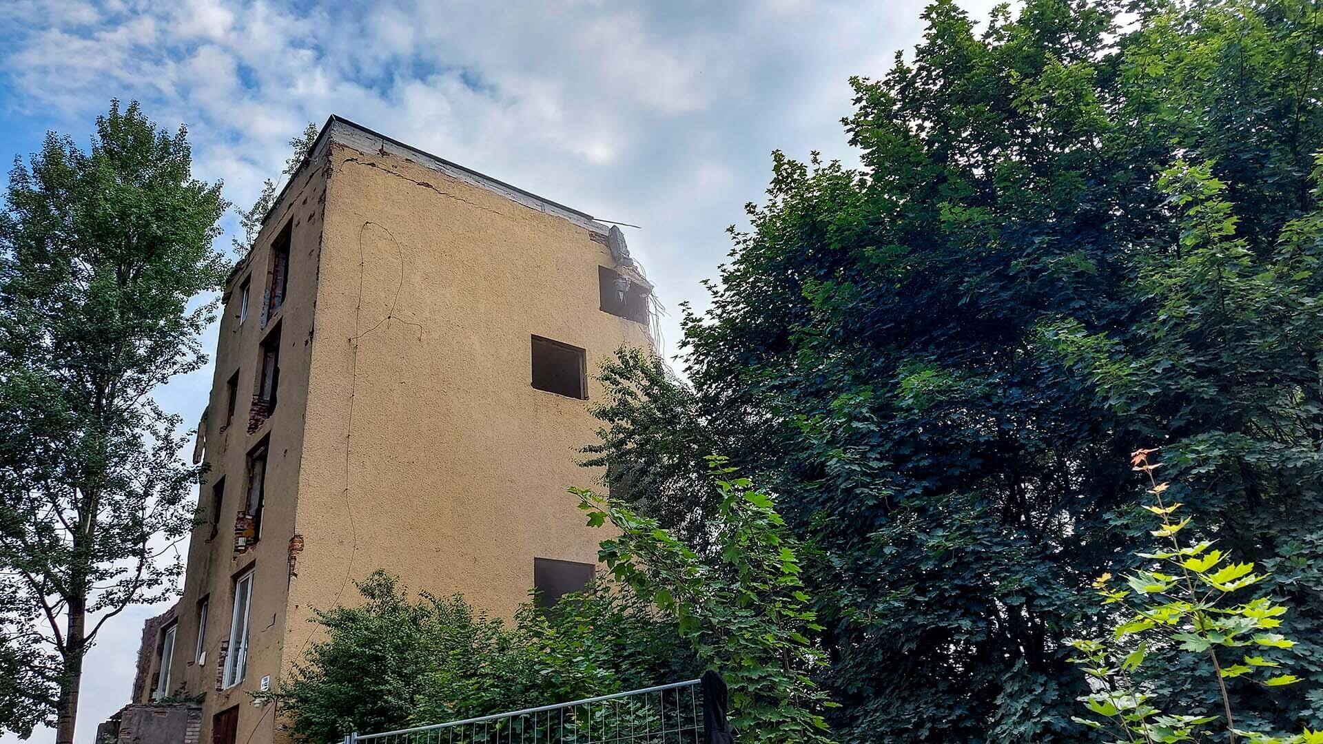 Rozbiórka bloku przy ul. Siemianowickiej 107b