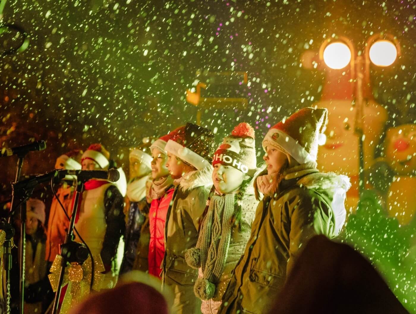 Rozswietlenie choinki park slaski 3