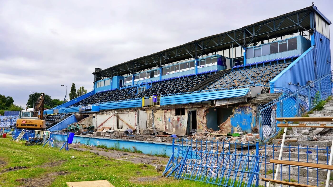 Rozbiórka stadionu Ruchu Chorzów (fot. Ruch Chorzów)
