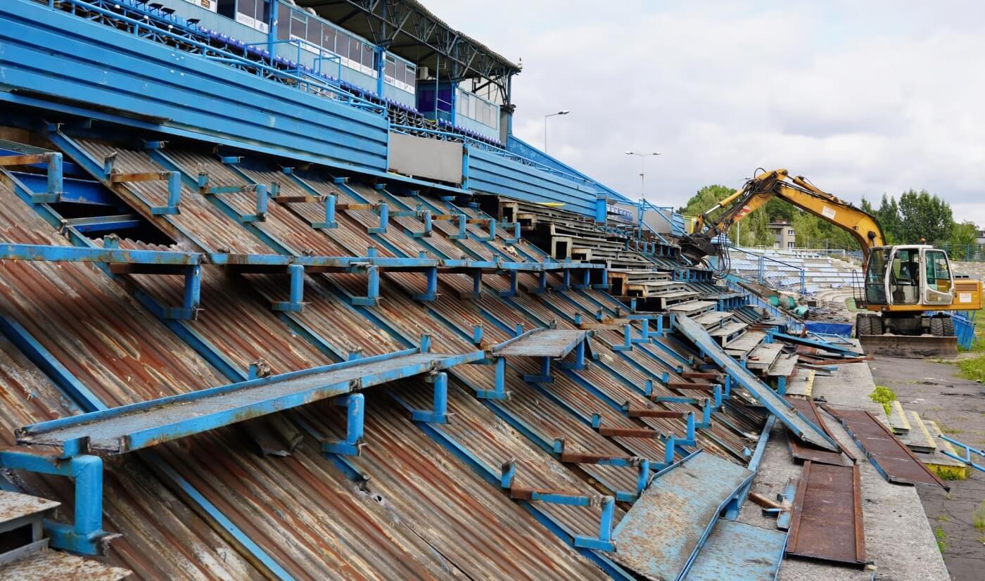 Ruch chorzow stadion rozbiorka 2