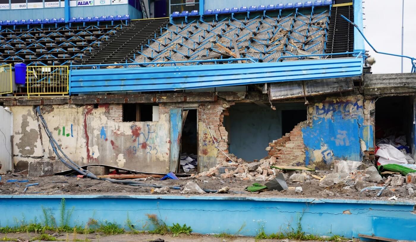 Ruch chorzow stadion rozbiorka 4