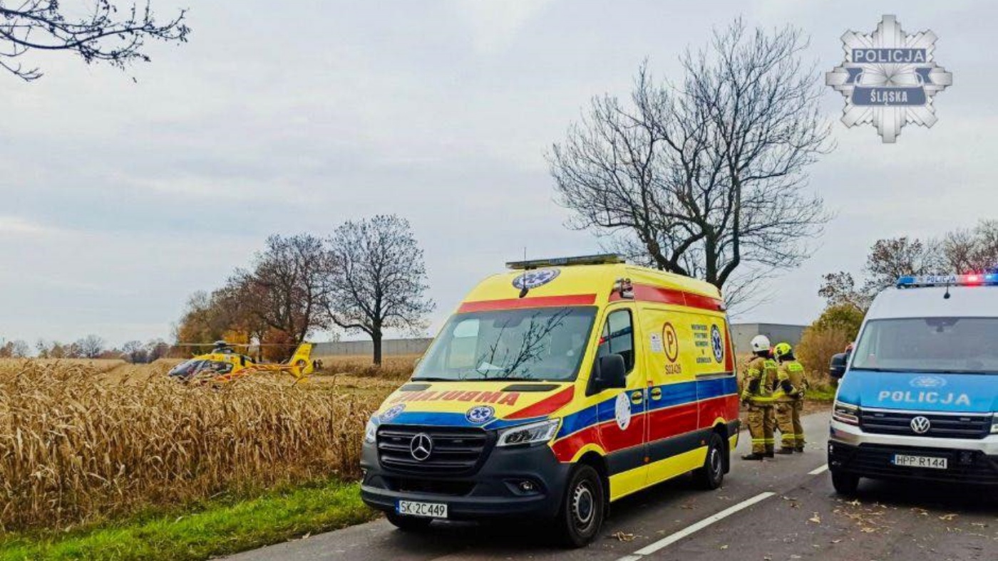 Śmiertelny wypadek na Śląsku. Nie żyje motocyklista