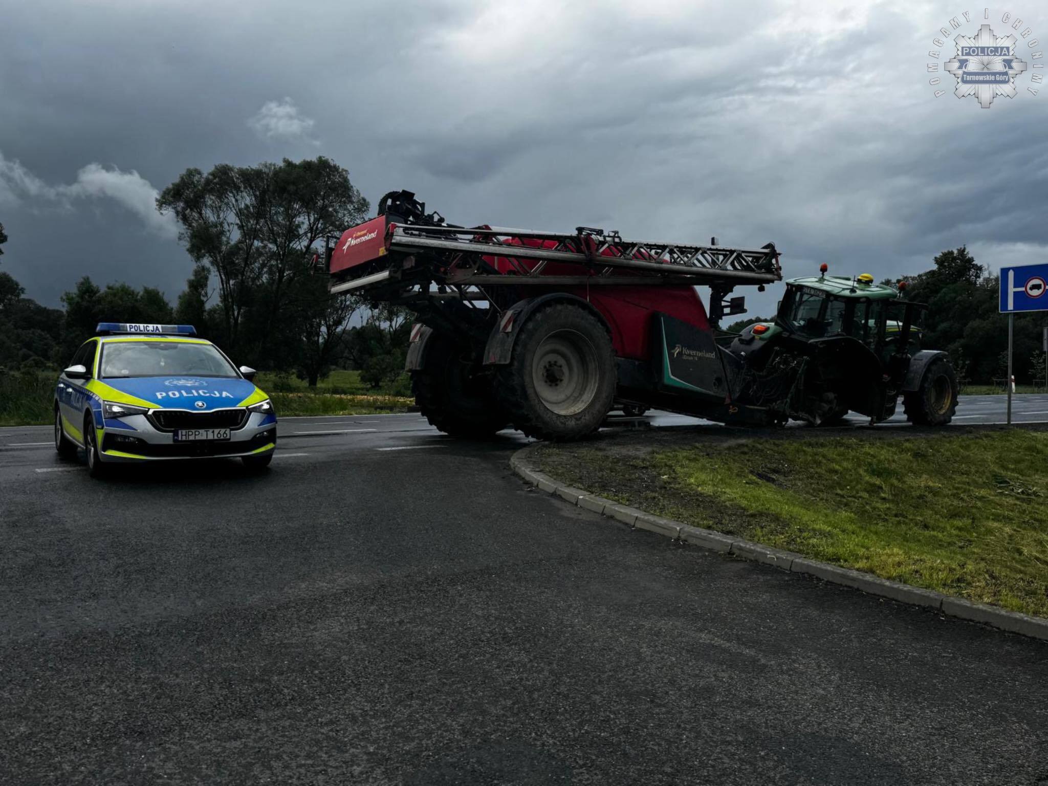 Awaria ciągnika w Świerklańcu