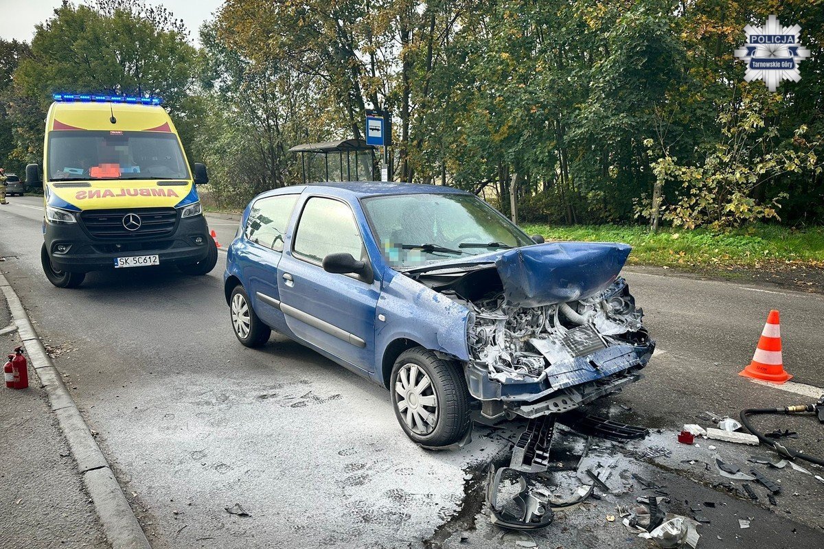 Pożar samochodu w Świerklańcu