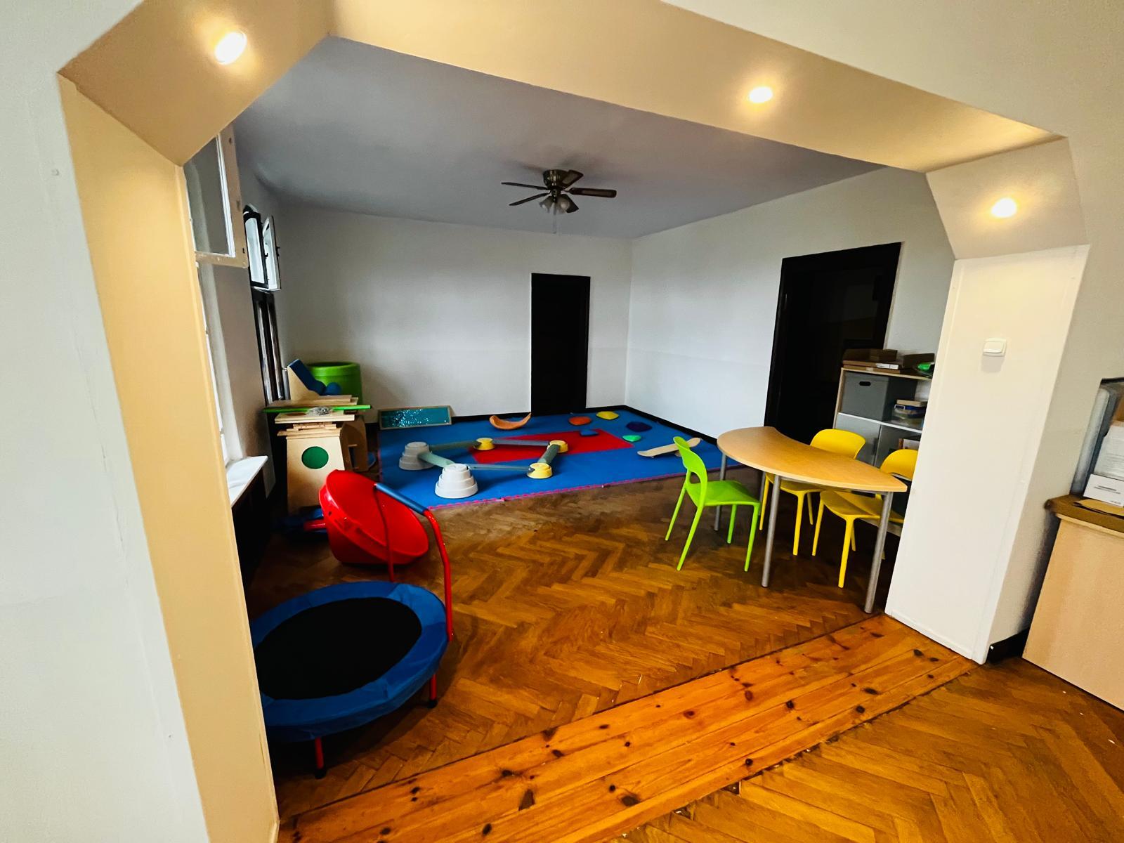 Wnętrze gabinetu Integracji Sensorycznej