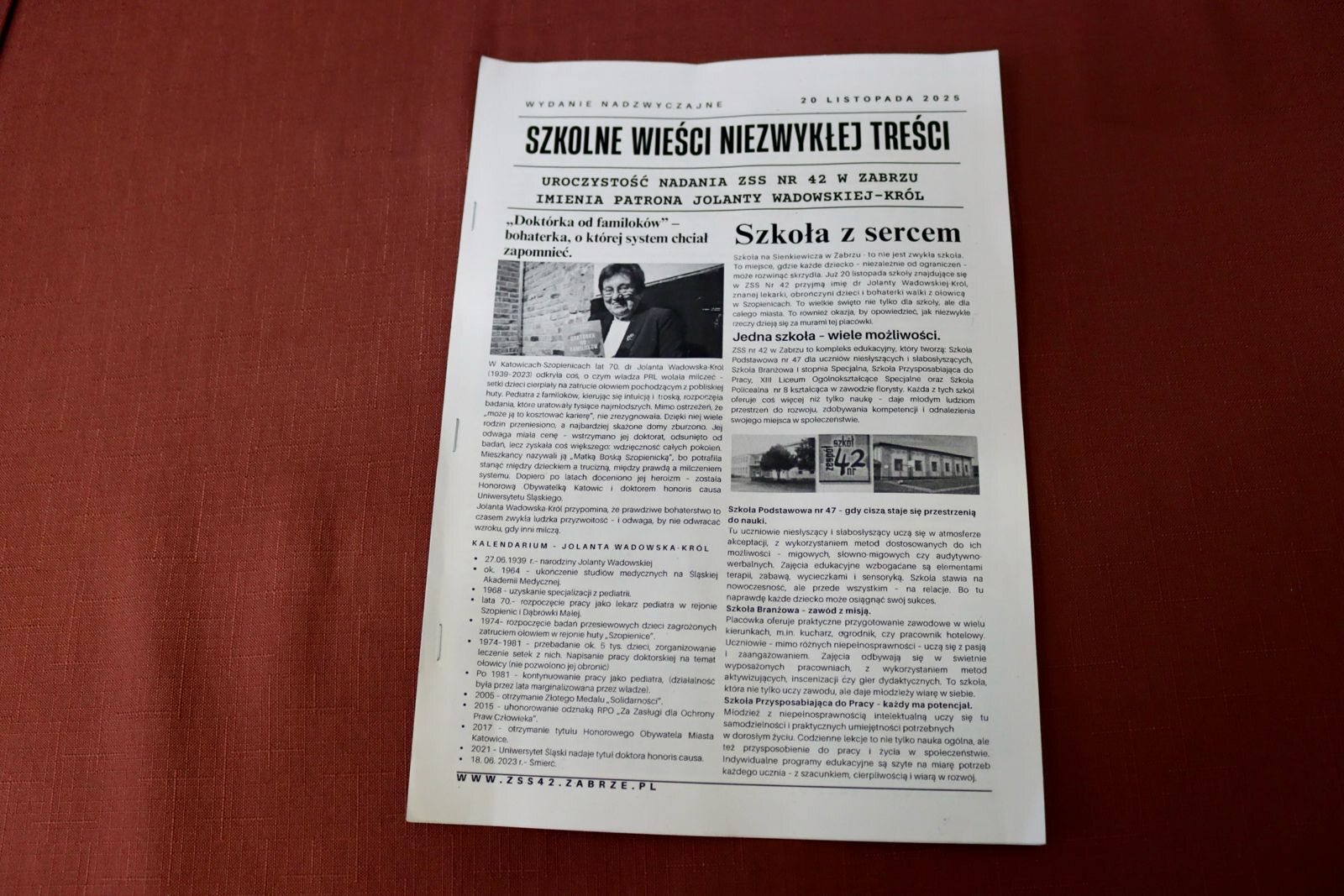 Doktórka z Familoków została patronką zabrzańskiej szkoły