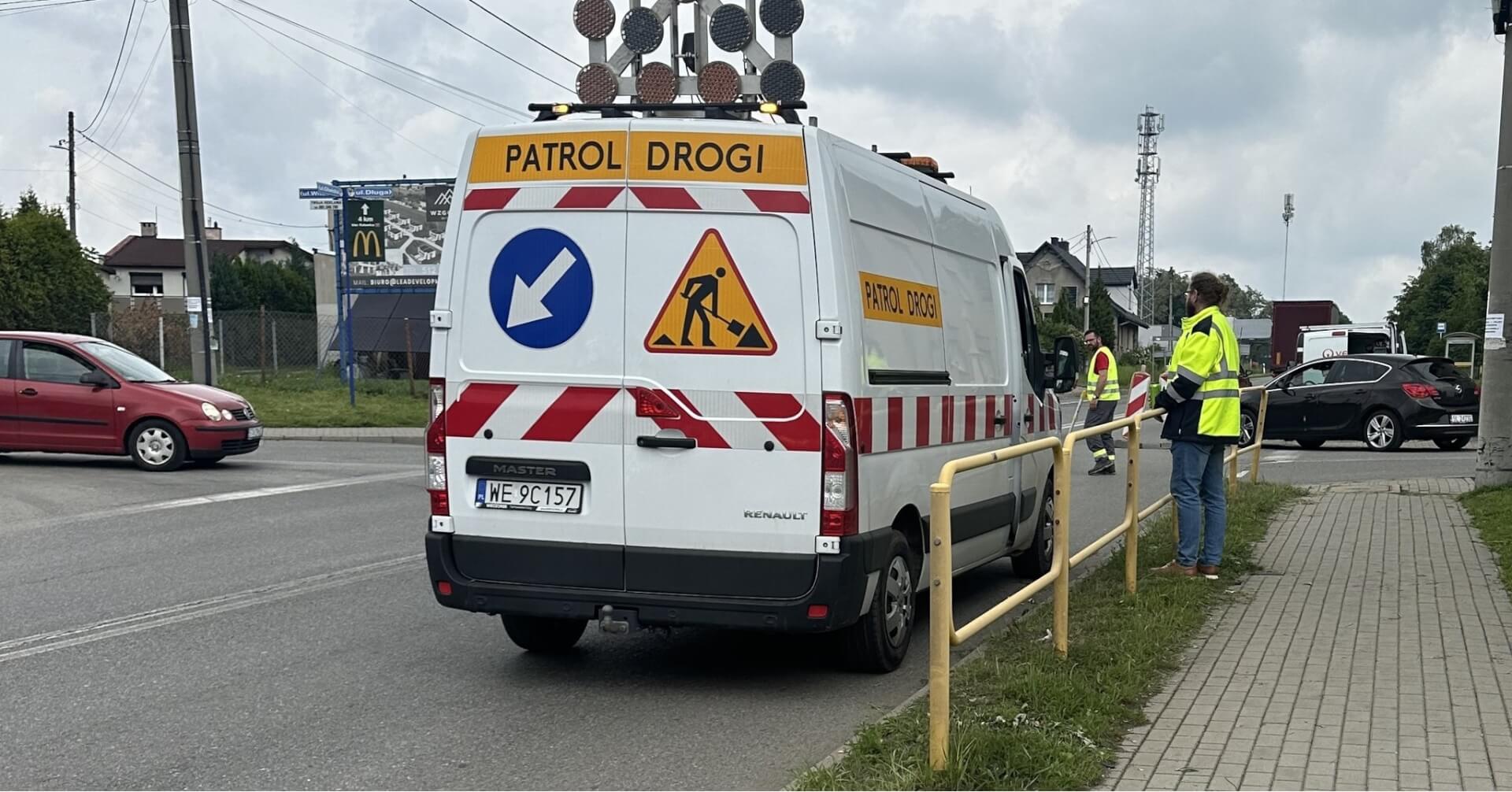 Awaria na ulicy Gliwickiej w Tarnowskich Górach