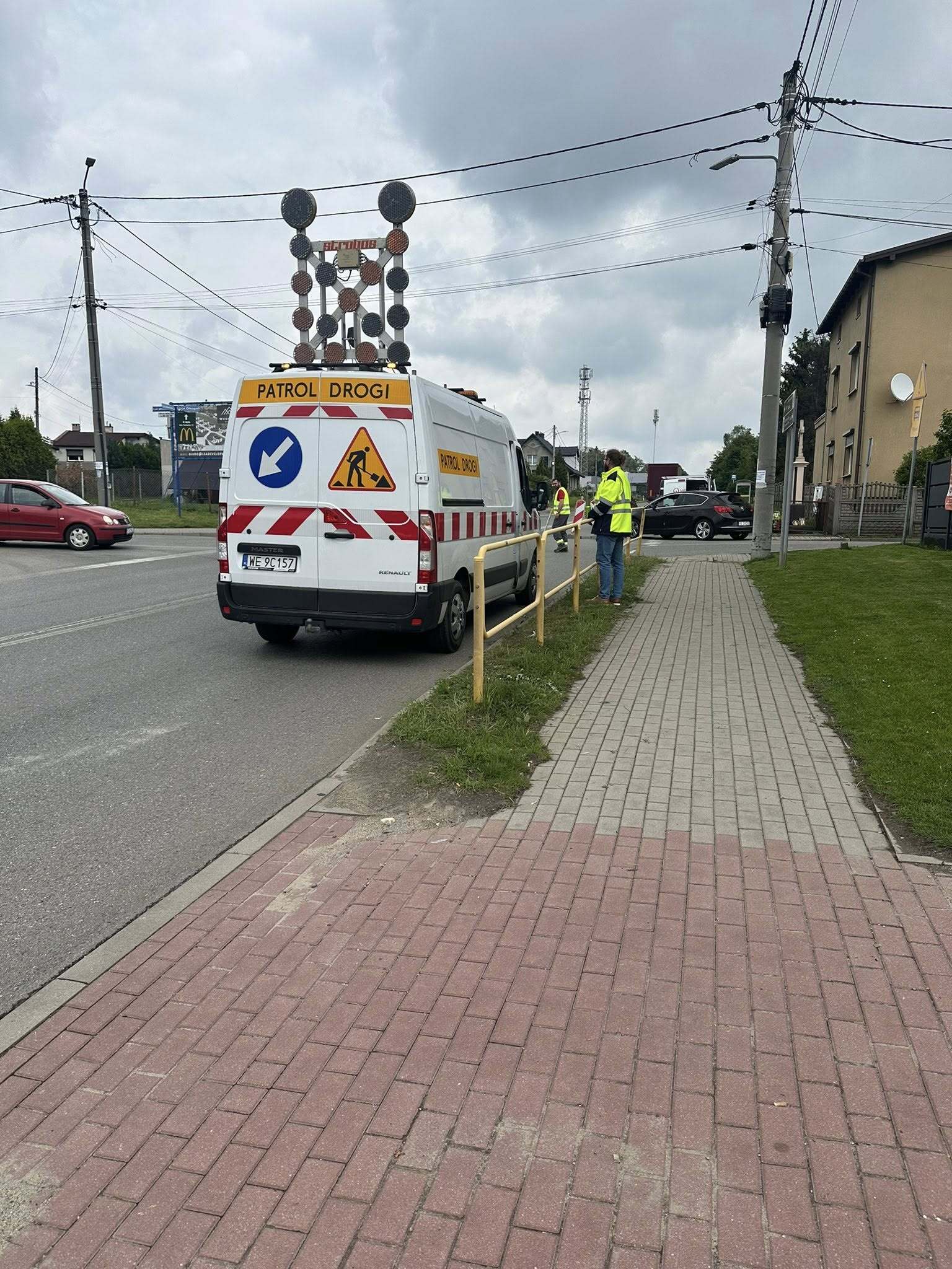 Utrudnienie na ulicy Gliwickiej w Tarnowskich Górach