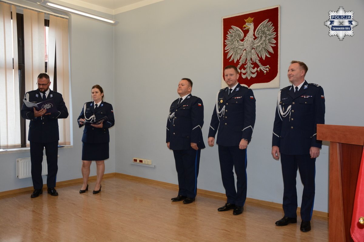 Zmiana komendanta w Komendzie Powiatowej Policji w Tarnowskich Górach