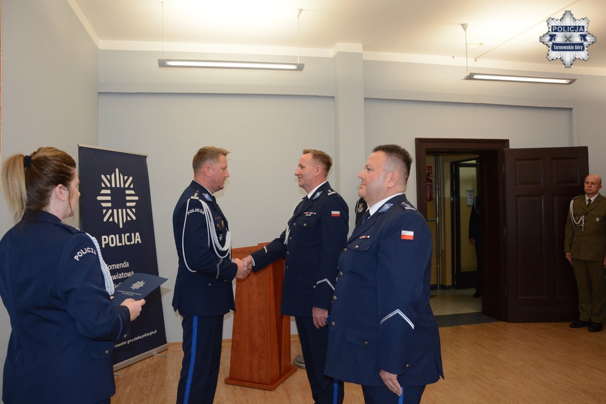 Zmiana komendanta w Komendzie Powiatowej Policji w Tarnowskich Górach