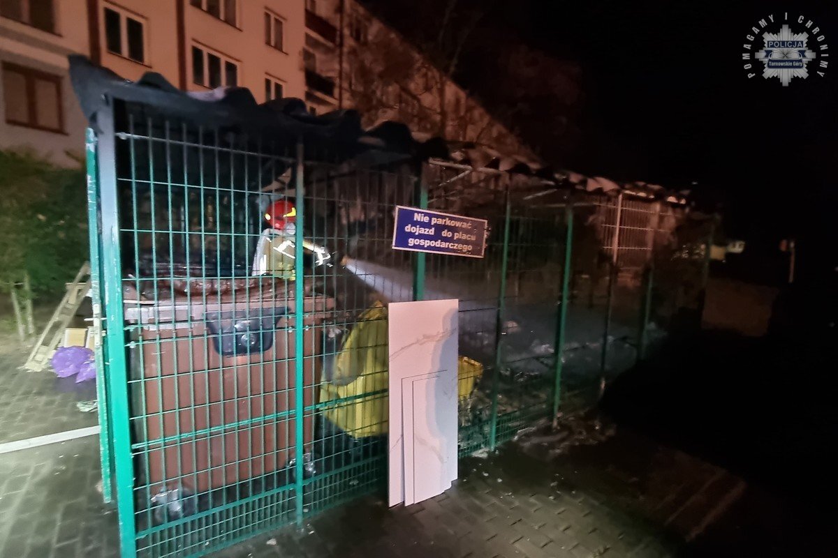 Pożar w Tarnowskich Górach na Osadzie Jana