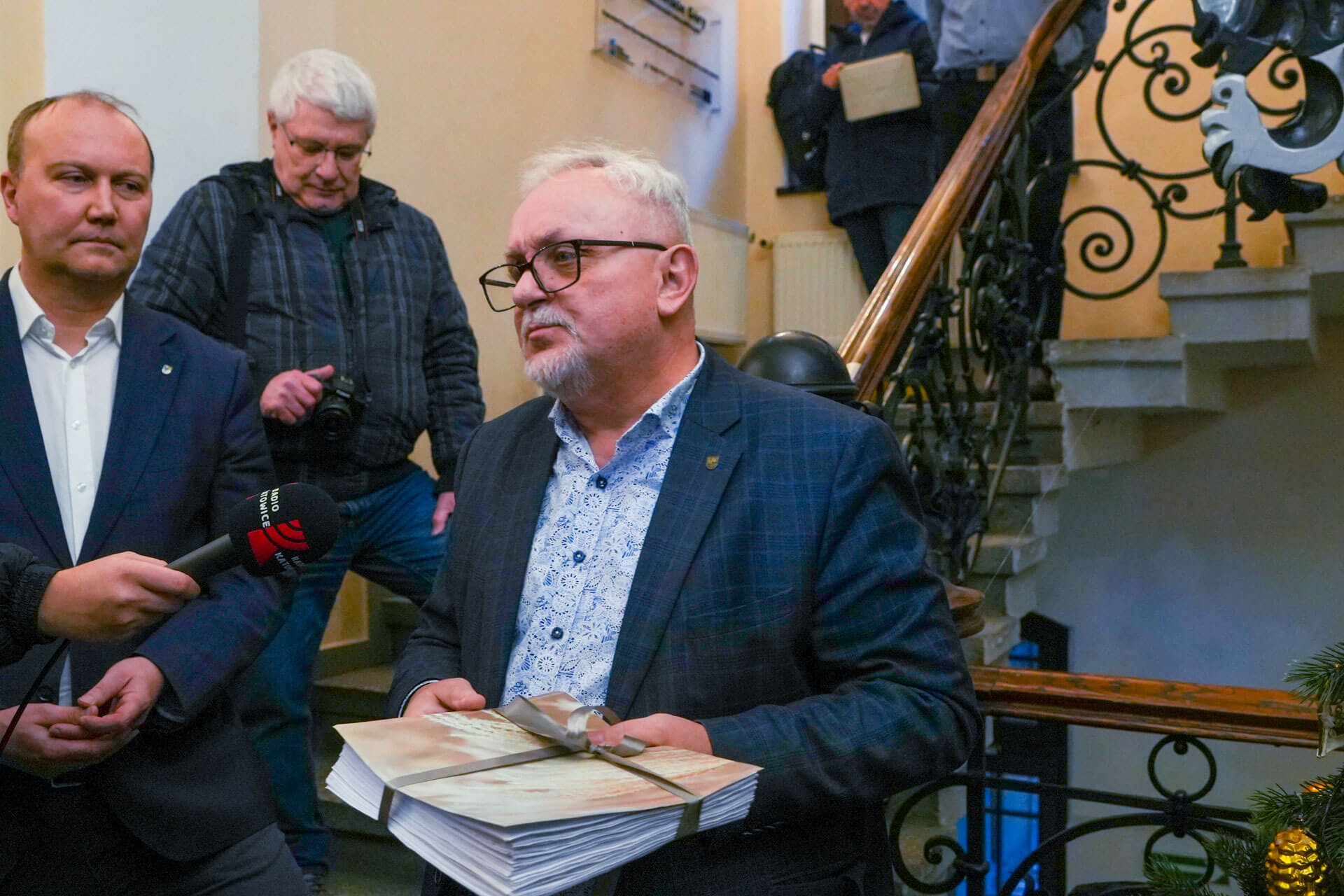 Przekazanie petycji za utworzeniem rezerwatu na terenie Parku Repeckiego w Tarnowskich Górach