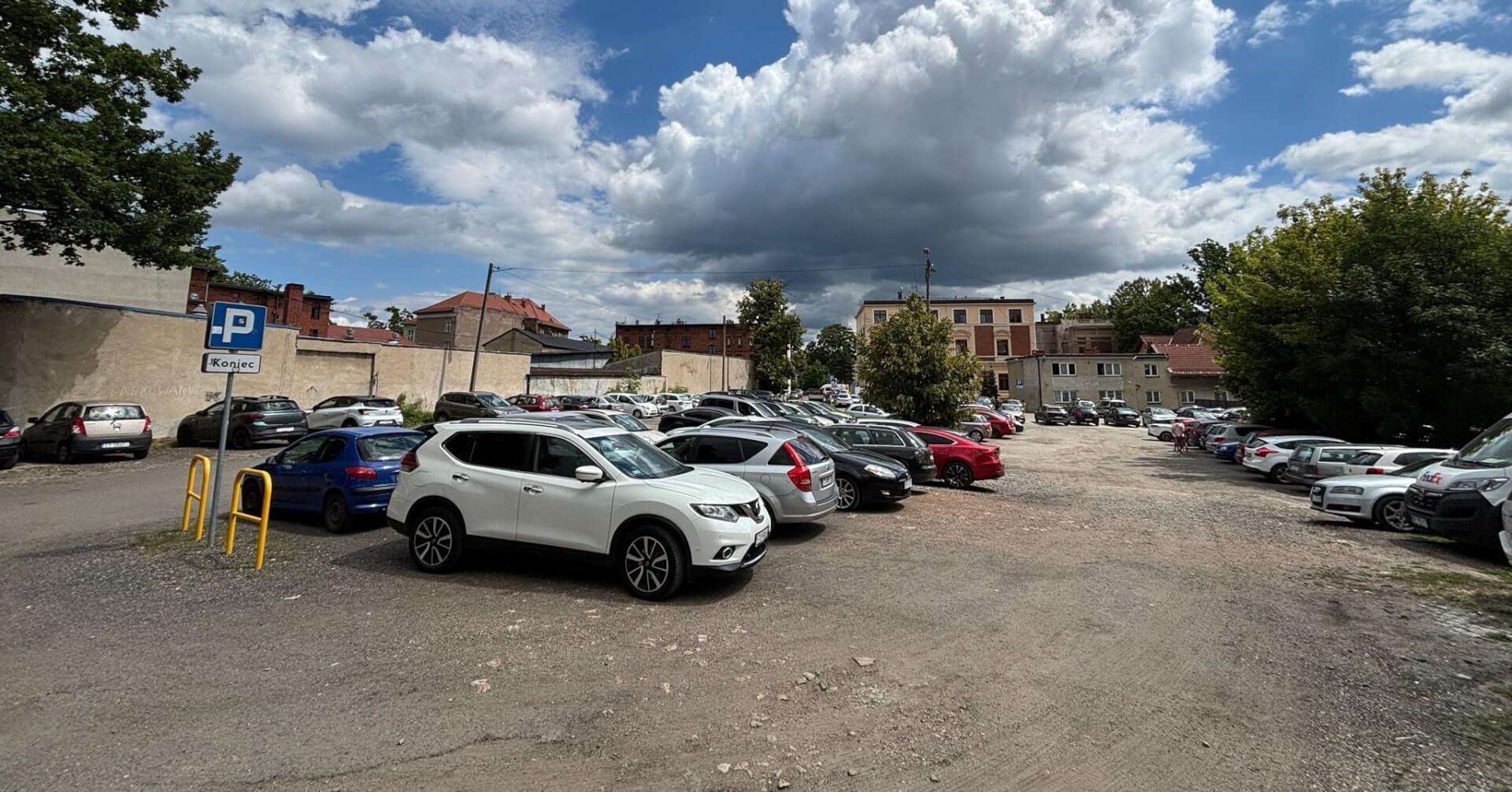 Miejsce nowego parkingu w Tarnowskich Górach