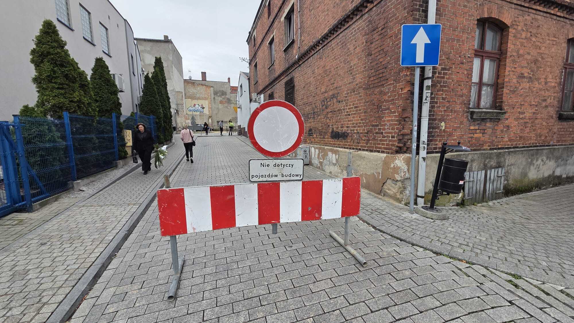 Remont przy ulicy Stalmacha w Tarnowskich Górach