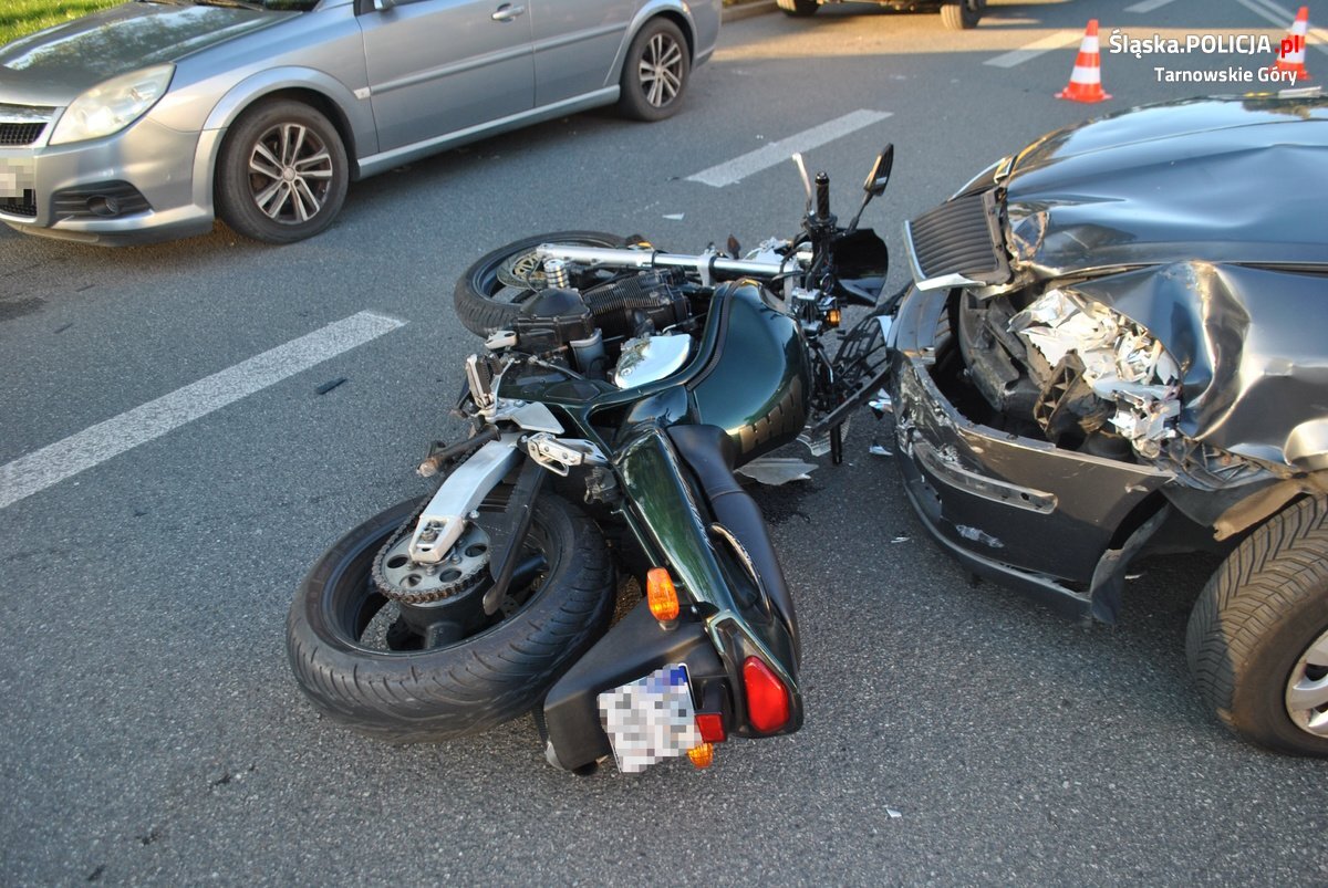 Wypadek na ul. Gliwickiej w Tarnowskich Górach