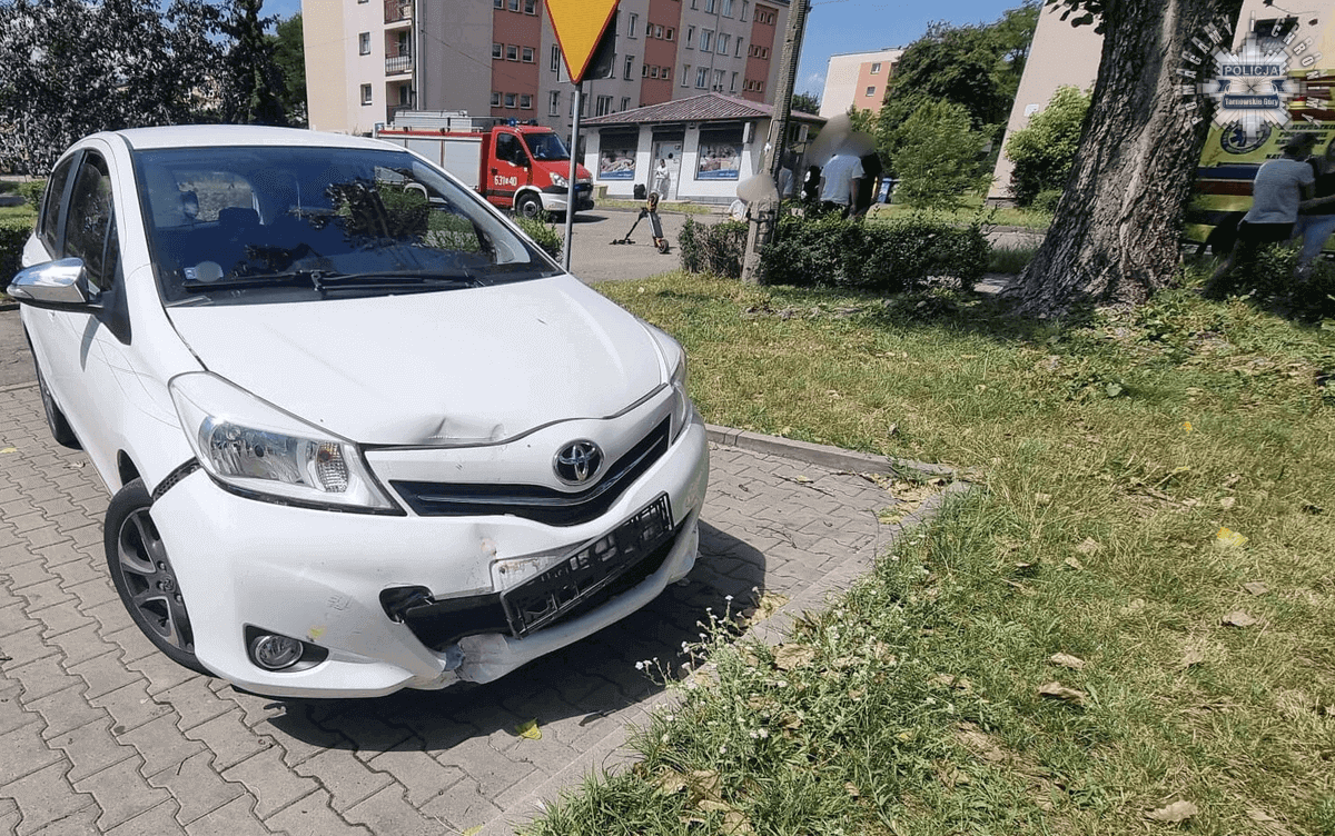 Wypadek z udziałem hulajnogi w Tarnowskich Górach