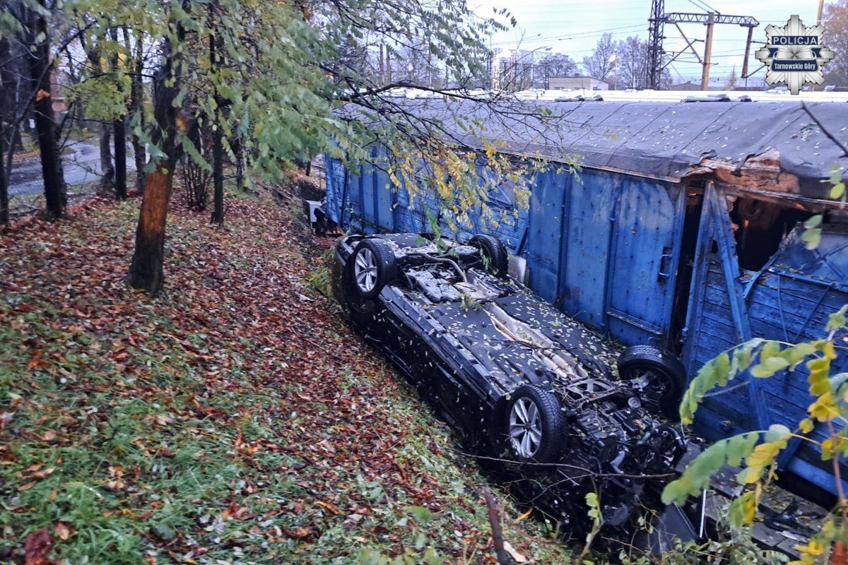 Nocny wypadek w Tarnowskich Górach