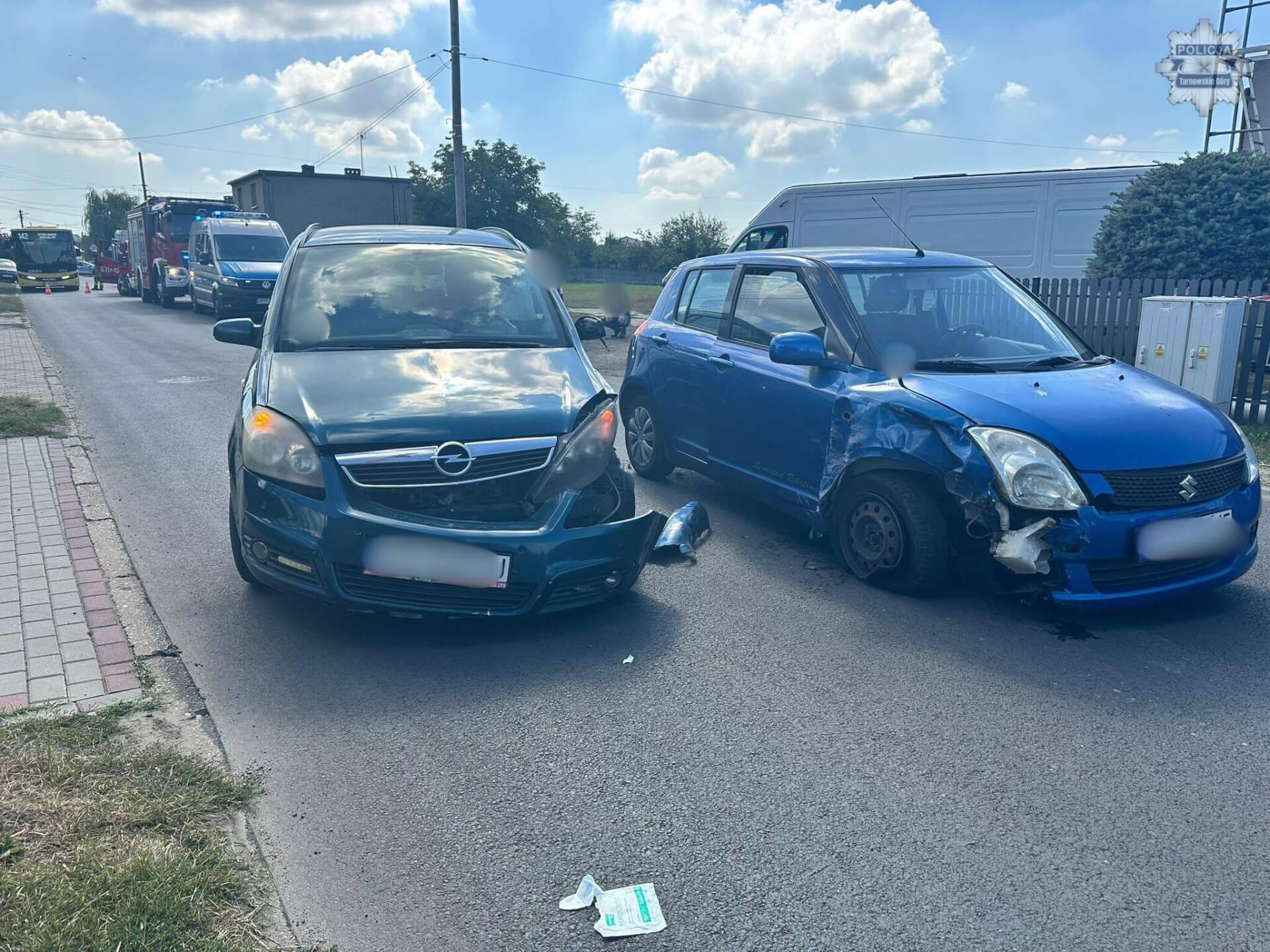 Zdarzenie drogowe w Tarnowskich Górach