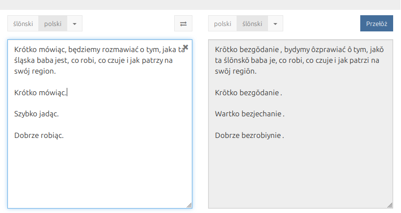 Błędy w translatorze