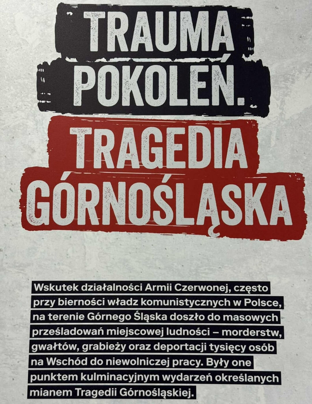 Trauma pokolen tragedia gornoslaska wystawa 1