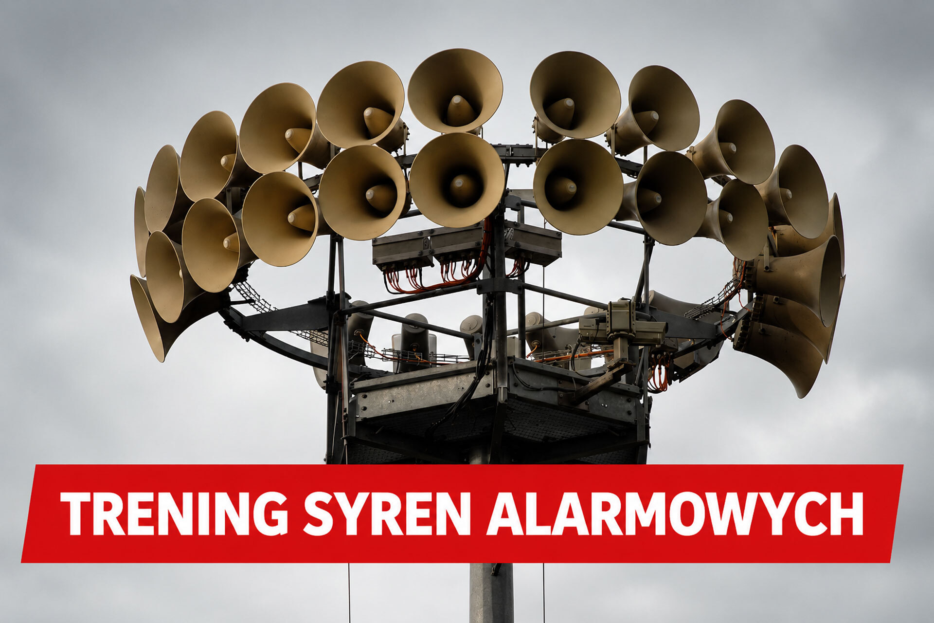 Test syren alarmowych w Tarnowskich Górach 27 sierpnia