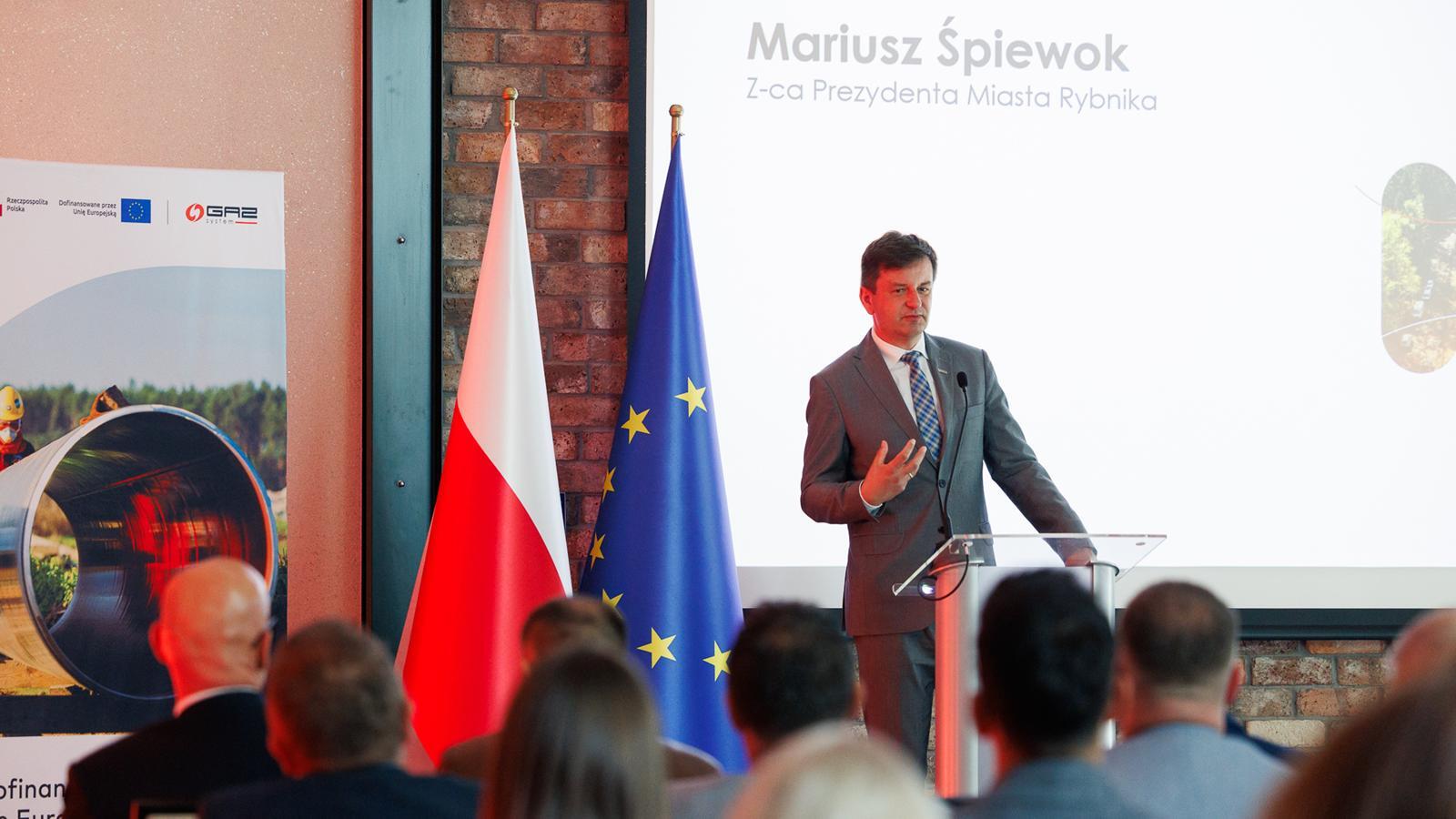 Uroczyste zakończenie budowy gazociągu Racibórz-Rybnik