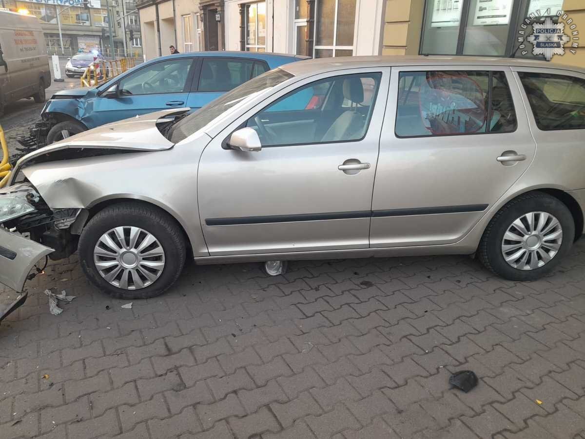 Uszkodzony samochod witczaka bytom