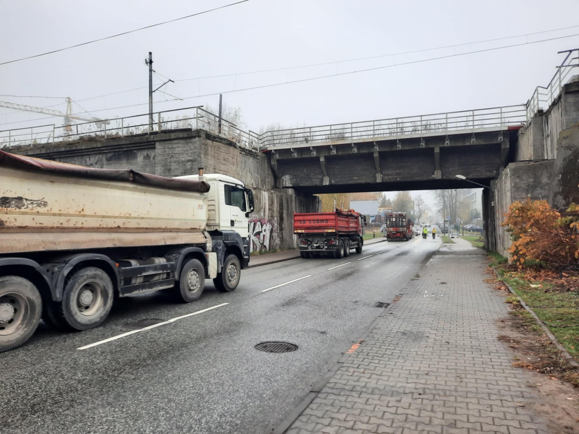 Wiadukt Załęska Katowice zamknięty