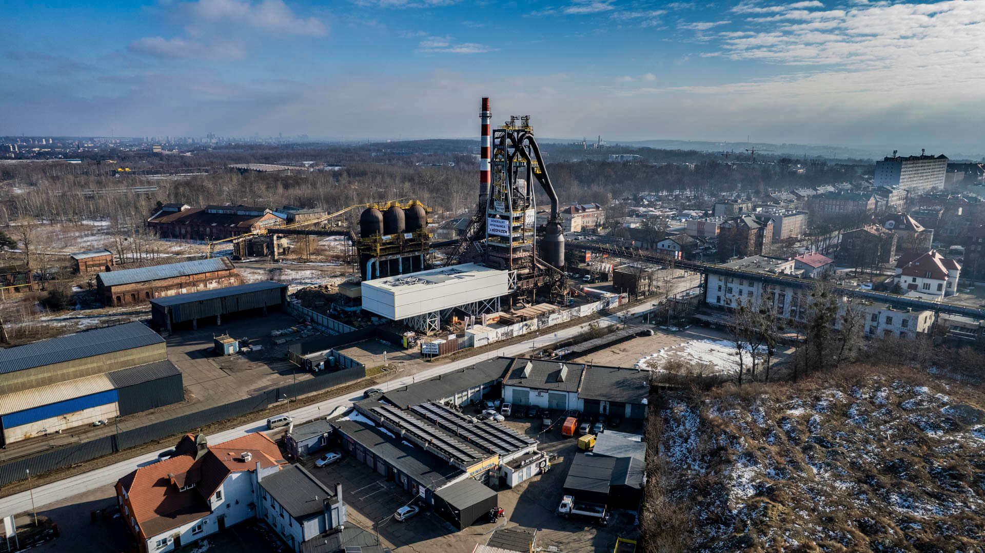 Piękny! Wielki Piec w Rudzie Śląskiej z lotu ptaka!
