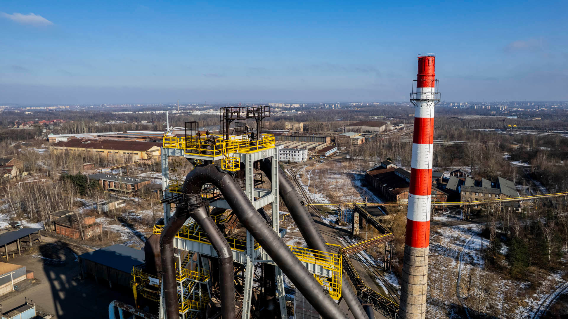 Piękny! Wielki Piec w Rudzie Śląskiej z lotu ptaka!