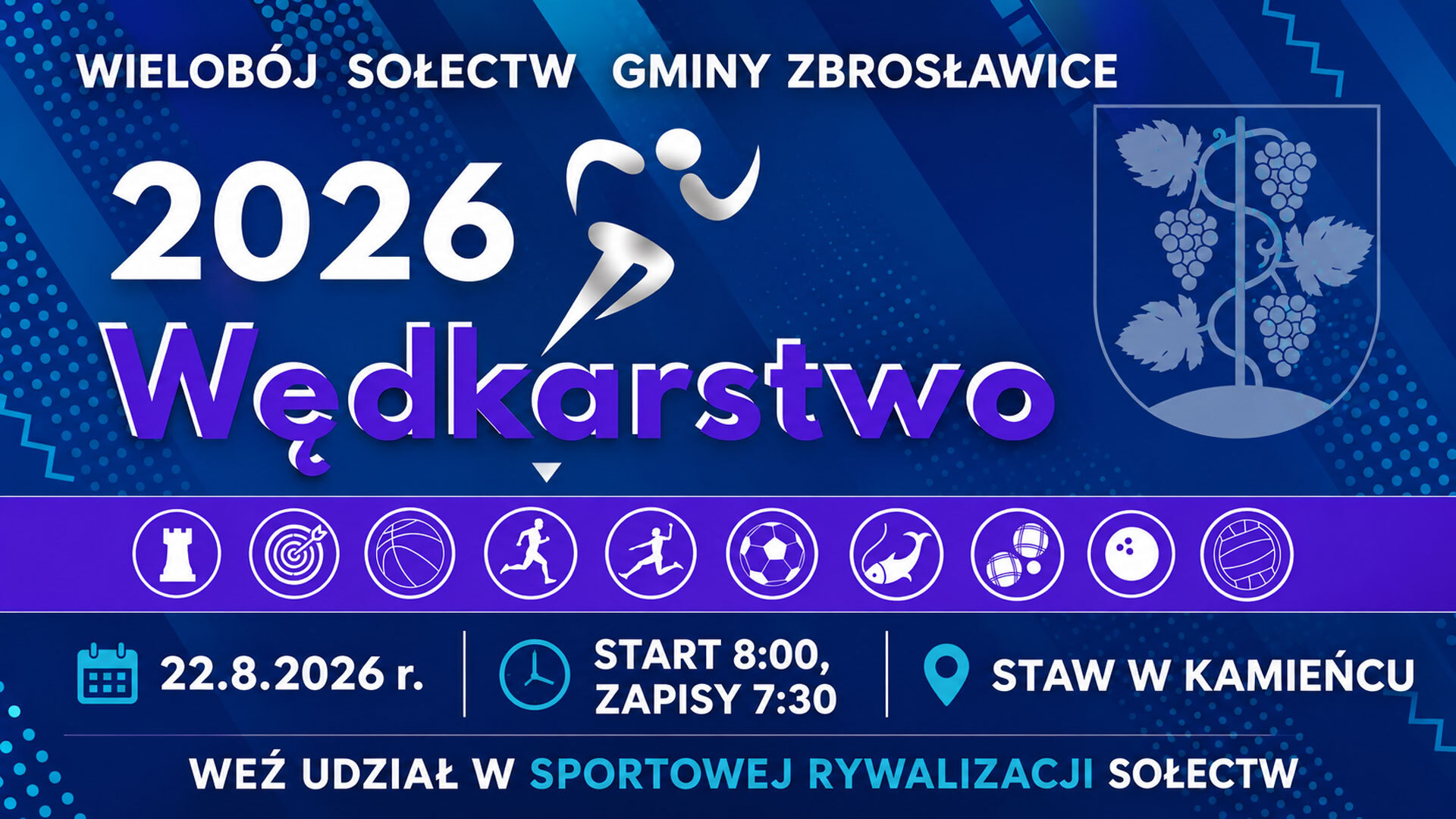Wielobój Sołectw Gminy Zbrosławice wraca – 22 sierpnia wędkarskie zawody na Stawie w Kamieńcu