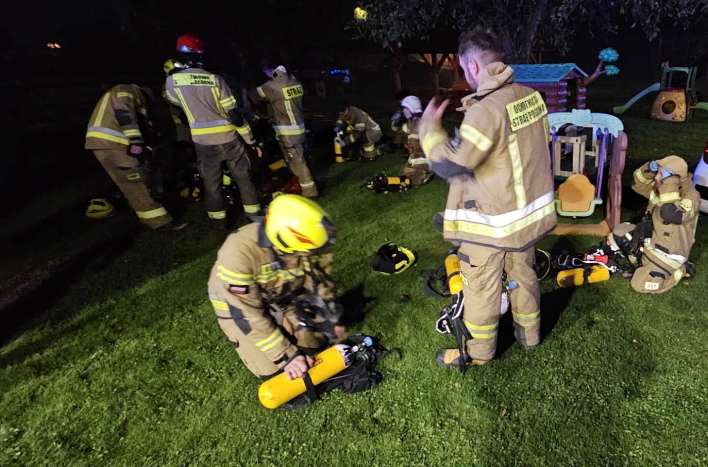 Wisla pozar osp istebna 1