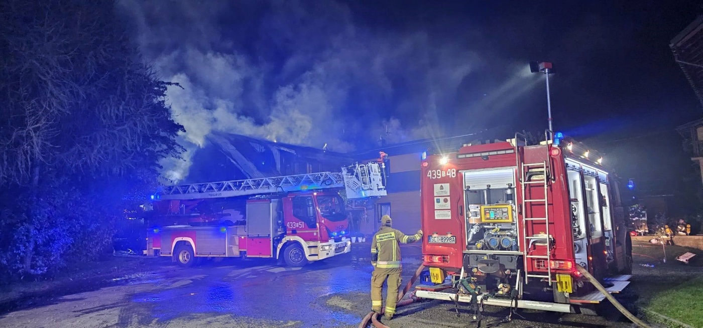 Wisla pozar osp istebna 2