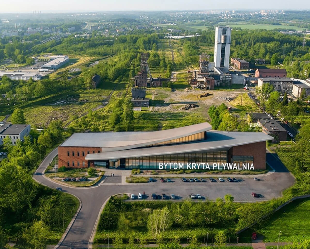 Wizualizacja pływalni krytej na terenie KWK Centrum / UM Bytom