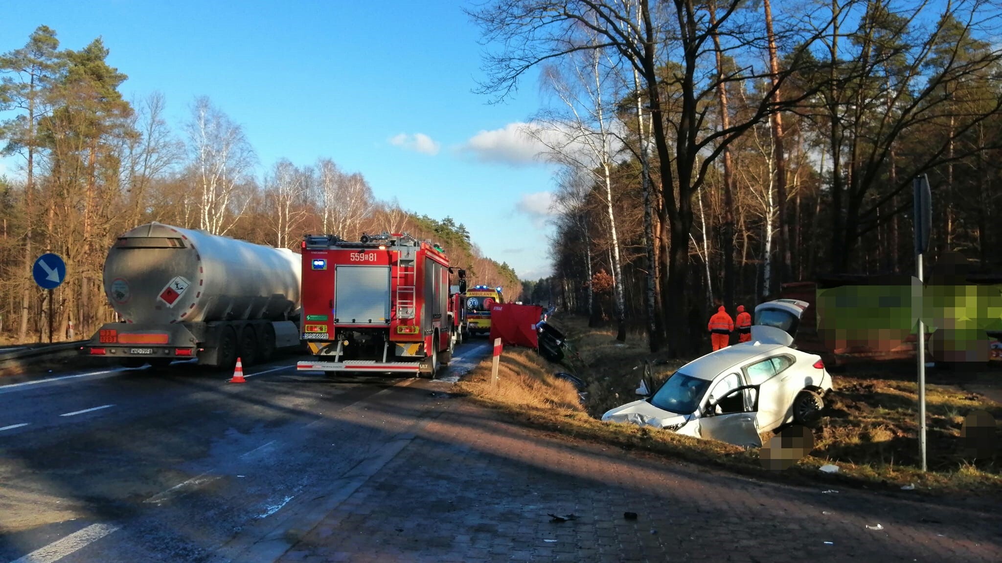 Śmiertelny wypadek DK1 Kobiór