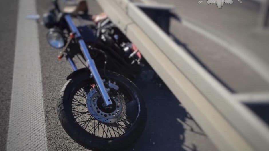 Wypadek motocykl katowice a4 01