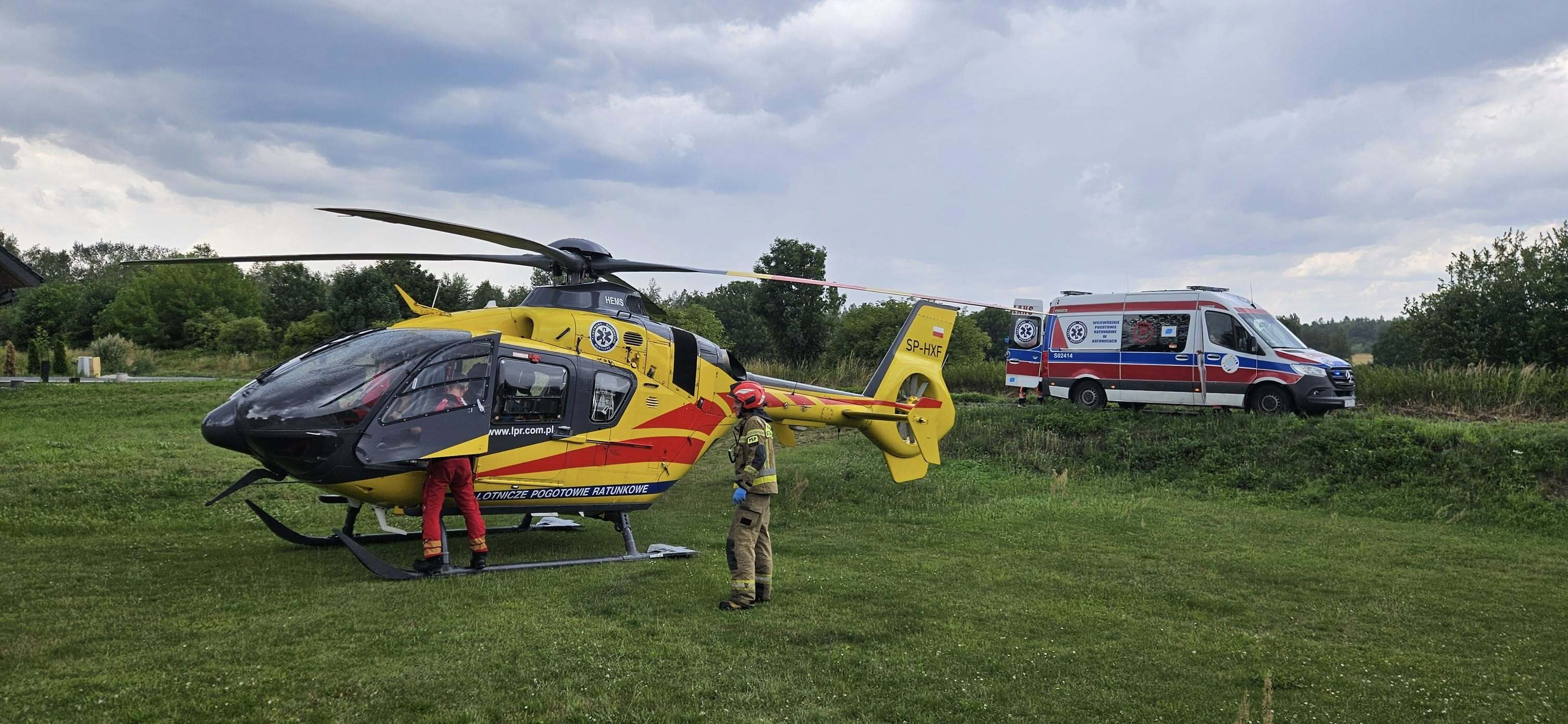 Wypadek motocyklowy w Piekarach Śląskich