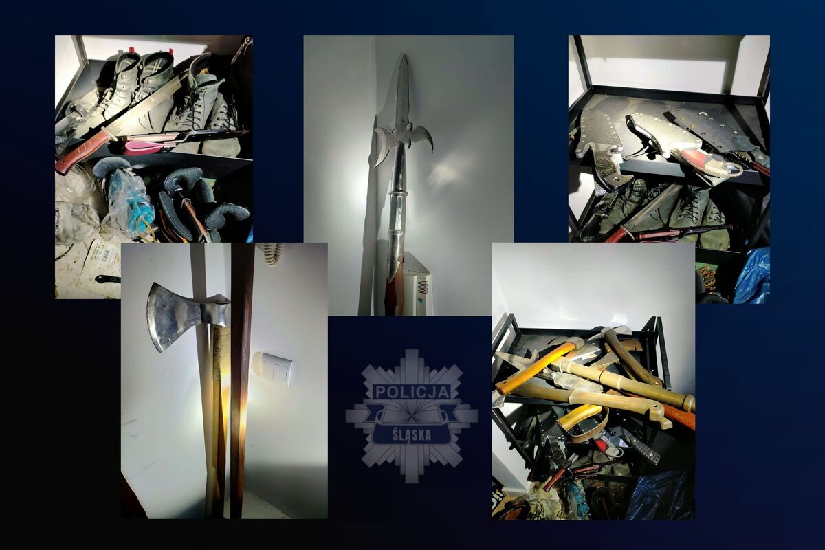 Zaatakowal policjantow szablami 1