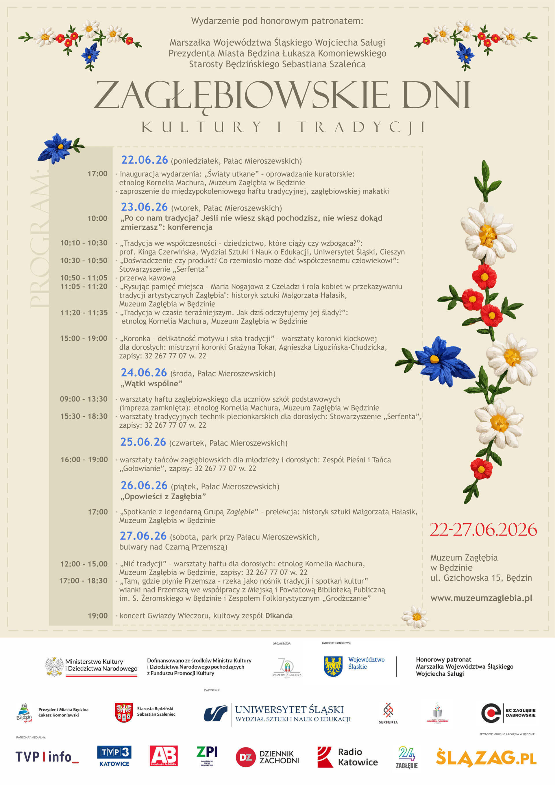 Zaglebiowskie dni kultury 26 PLAKAT2