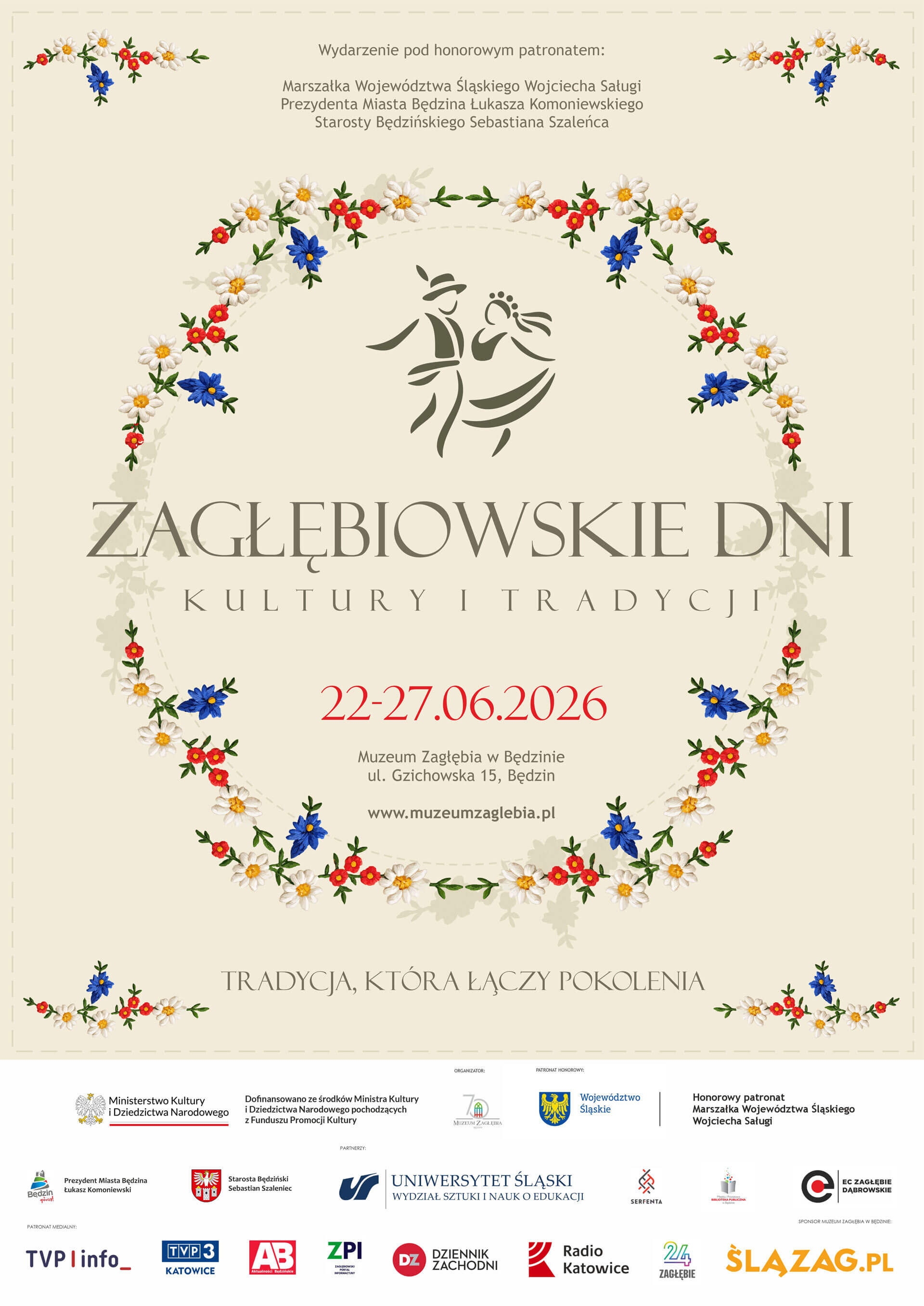 Zaglebiowskie dni kultury 26 plakat1