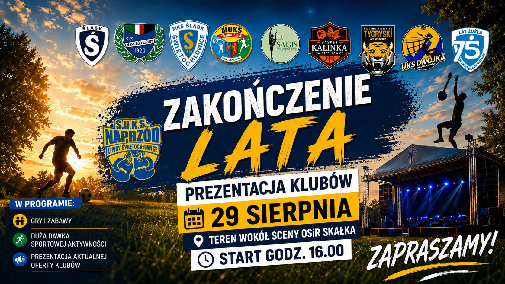 Świętochłowice zapraszają na sportowe zakończenie lata przy OSiR Skałka